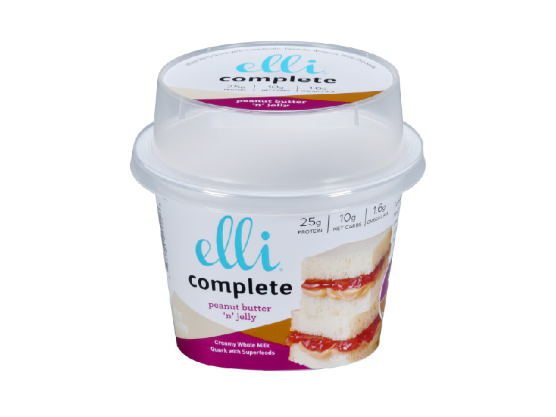 Tasse de yaourt en plastique ronde IML 230g avec couvercle haute hauteur