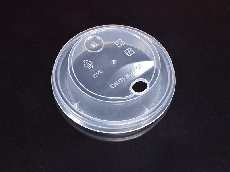 Couvercles en plastique de café de boisson chaude avec deux trous