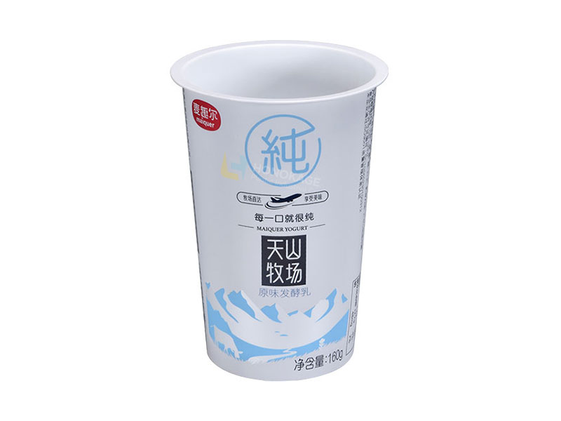 Tasse de yaourt en plastique 180g en Version ronde
