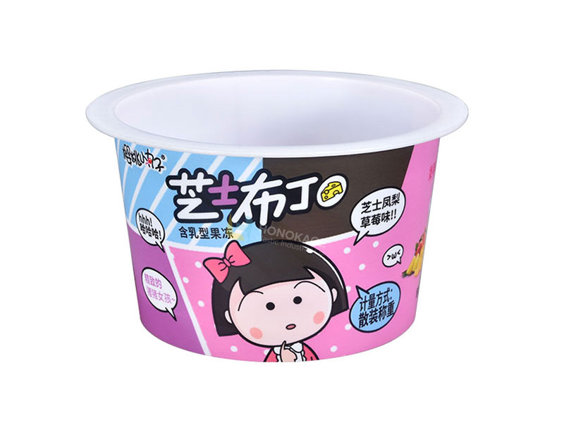 Tasse de yaourt en plastique 80g IML