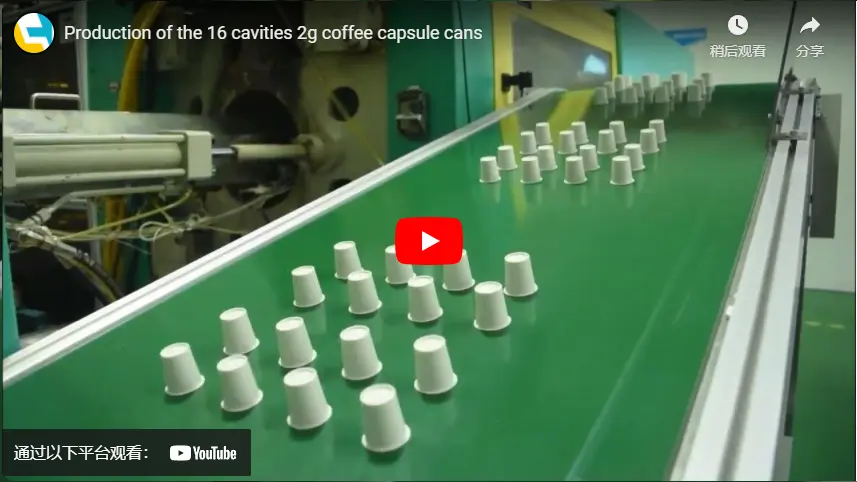Production des 16 cavités 2g capsules de café