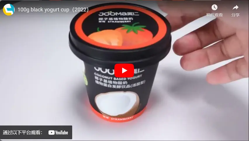 100g tasse de yaourt noir (2022)