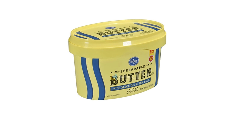 30oz en plastique ovale IML Margarine Conteneur